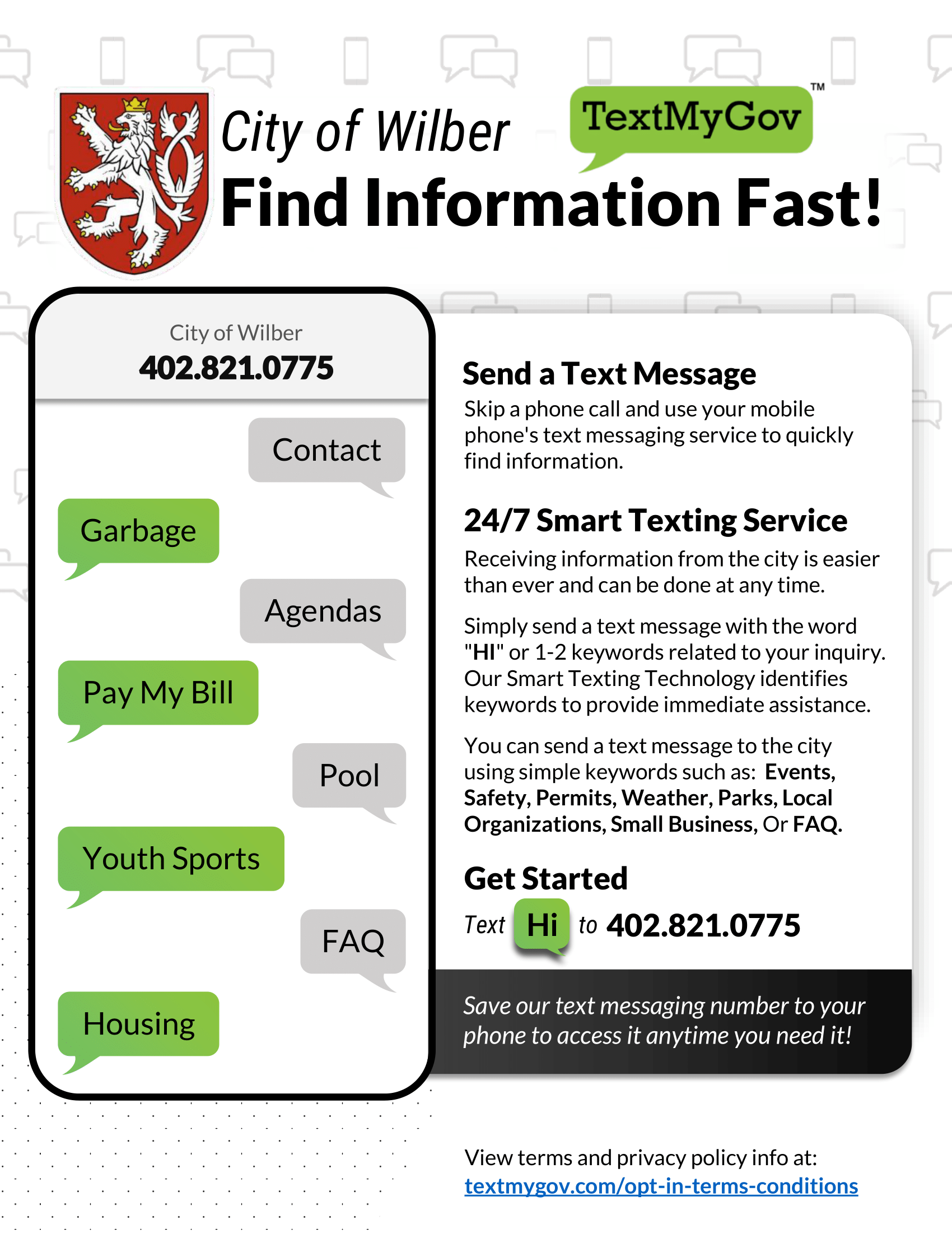 TextMyGov Informational Flyer